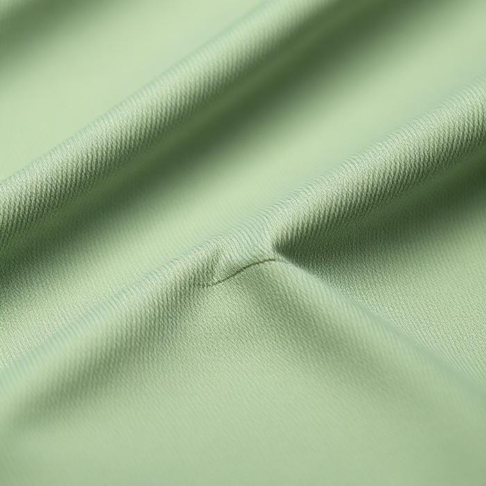 Close-up of RYNE sage performance scrub fabric